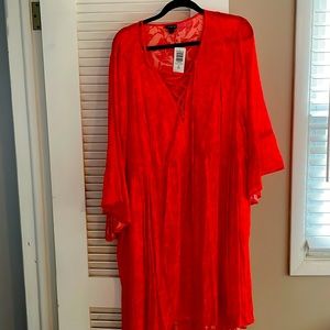 Super cute bright orange dress from Torrid size 2 (18-20)